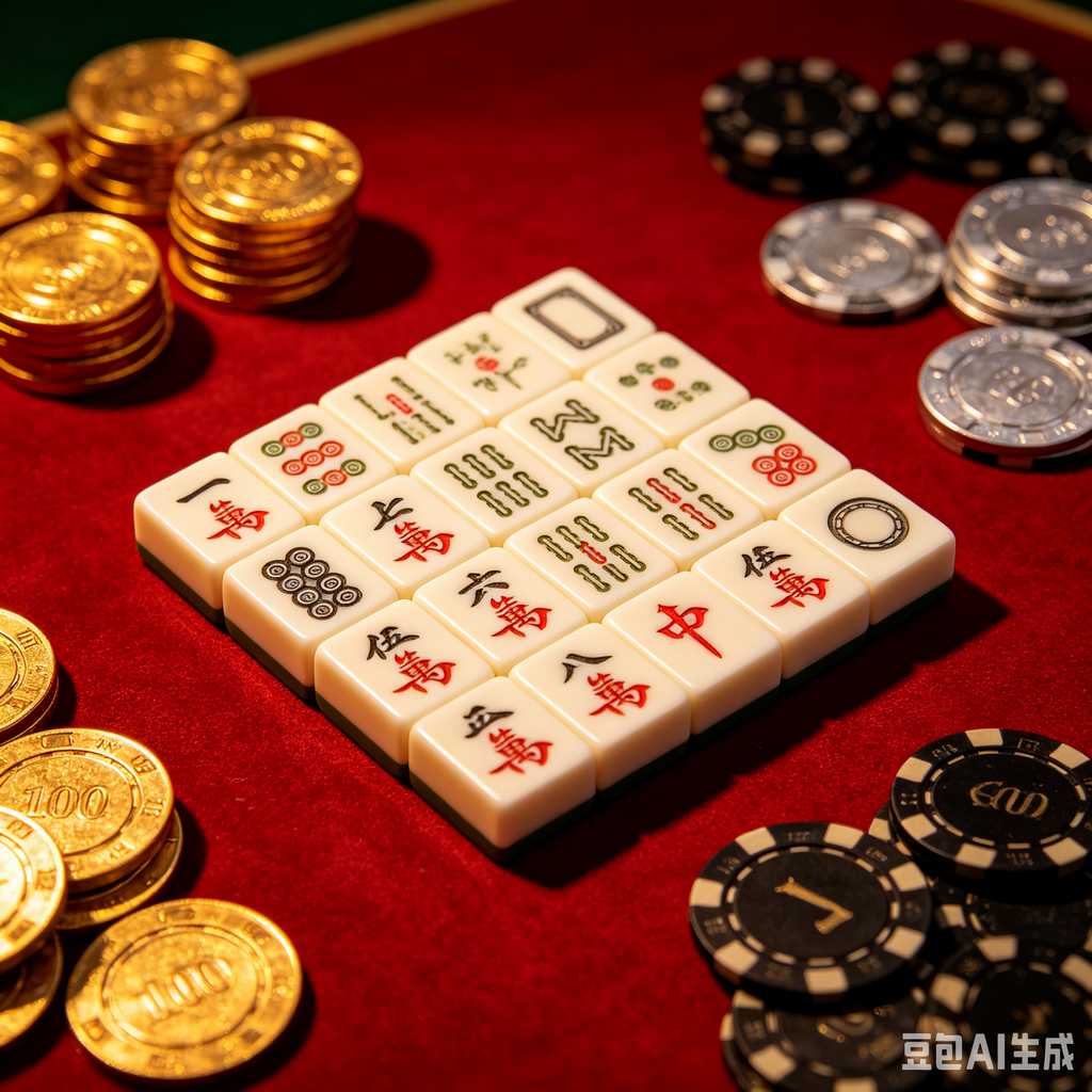 deep print mahjong set
